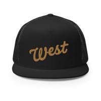 "West" Script Trucker Cap