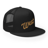 "West" Script Trucker Cap