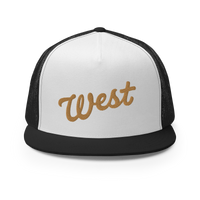 "West" Script Trucker Cap