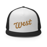 "West" Script Trucker Cap