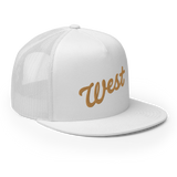 "West" Script Trucker Cap